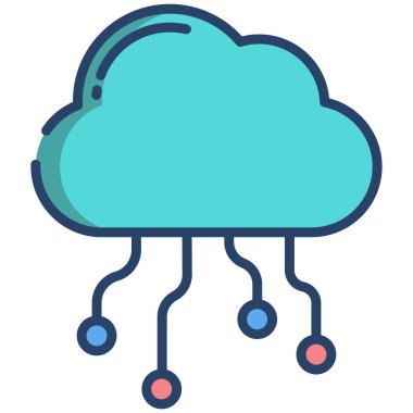 Bulut hesaplama. Web simgesi