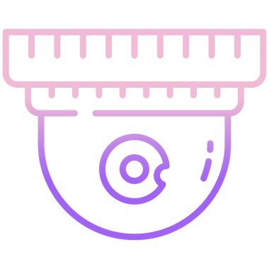 Tek bir mor duş makinesinin vektör çizimi