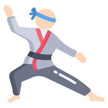 Dansçı. Web simgesi basit illüstrasyon