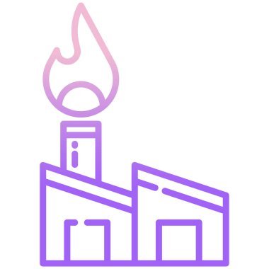 Yangın. Web simgesi basit illüstrasyon