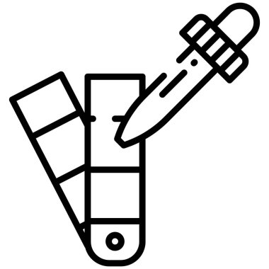 Kalem. Web simgesi basit illüstrasyon