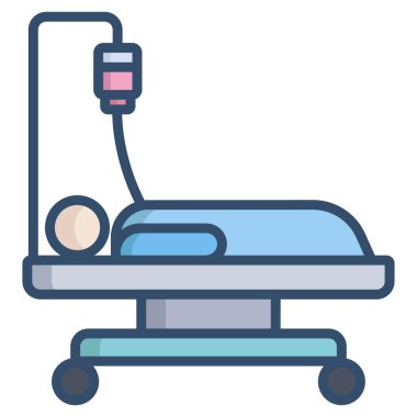 Hastane yatağı. Basit tasarım