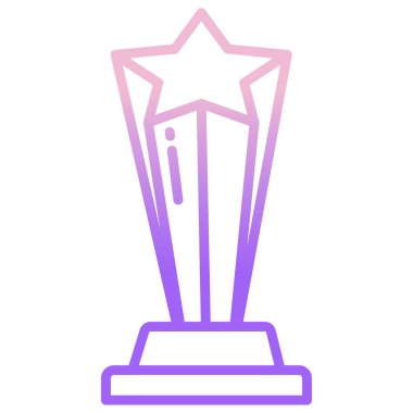 Kupa. Web simgesi basit illüstrasyon