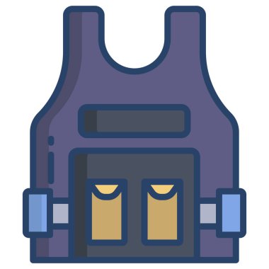 Sırt çantası. Web simgesi basit illüstrasyon