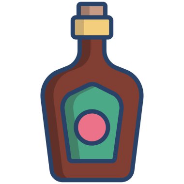 Şişe. Web simgesi basit tasarım