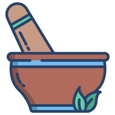 Havan ağı simgesi, vektör illüstrasyonu 