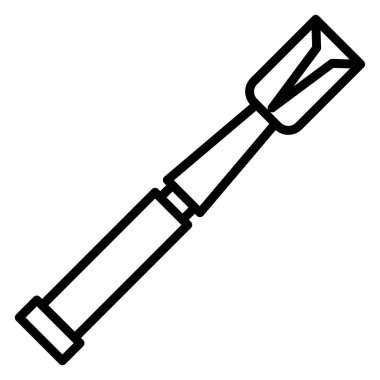 Basit vektör simgesi, aracın illüstrasyonu