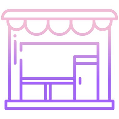 Basit vektör simgesi, depolama illüstrasyonu