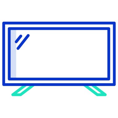 Televizyon. Web simgesi basit illüstrasyon