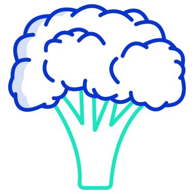 Brokoli. Web simgesi basit illüstrasyon