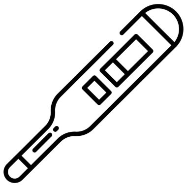 termometre basit simgesi, vektör çizim