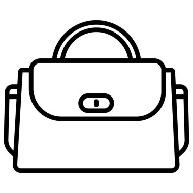 El çantası simgesini, basit vektör çizim