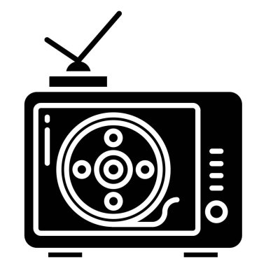 TV beyaz arkaplanda izole edildi