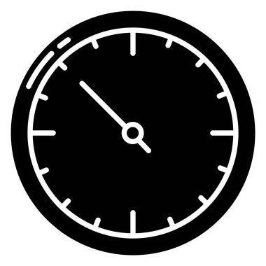 Saat. Web simgesi basit illüstrasyon 