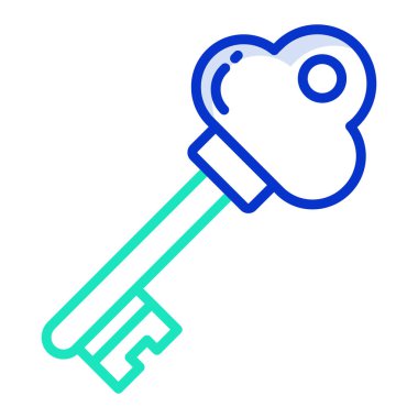 Anahtar. Web simgesi basit illüstrasyon 