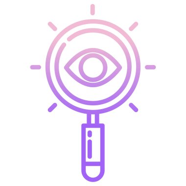 Arama simgesi vektör illüstrasyonu