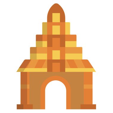 Beyaz arkaplanda basit vektör simgesi oluşturuluyor