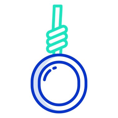 Darağacı ikon vektör illüstrasyonu 