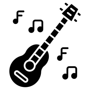 Müzik. Web simgesi basit illüstrasyon