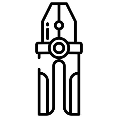 Enerji. Web simgesi basit illüstrasyon