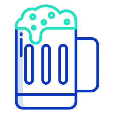 bira web simgesi, vektör illüstrasyonu 