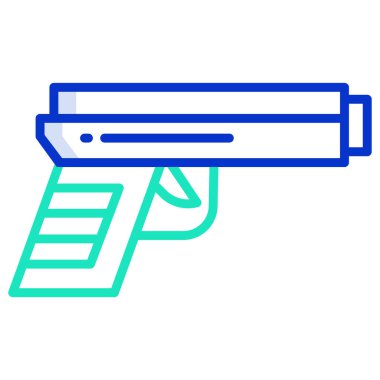 Bir silah simgesinin vektör illüstrasyonu