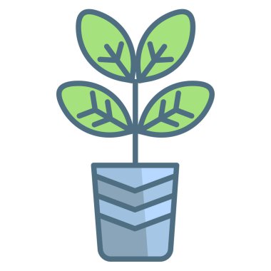 Bitki. Web simgesi basit tasarım