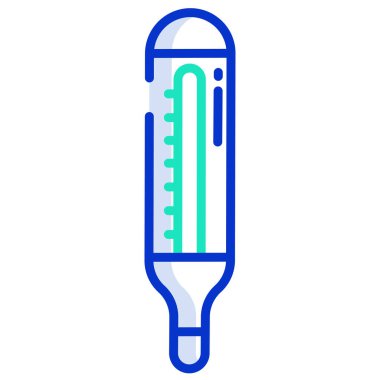 termometre basit simgesi, vektör çizim