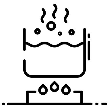 Su. Web simgesi basit illüstrasyon