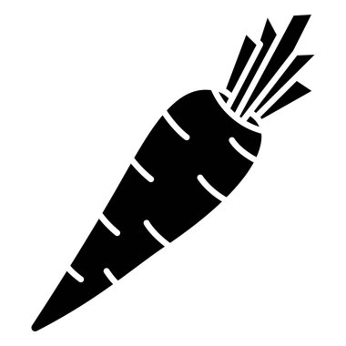 Havuç, web simgesi basit bir illüstrasyon