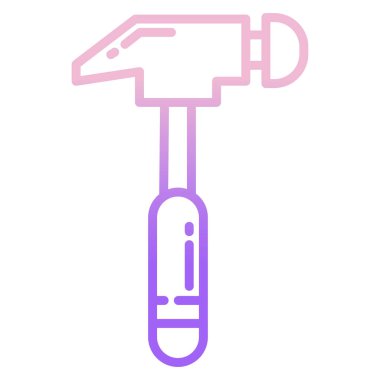 Çekiç simgesi, vektör çizimi