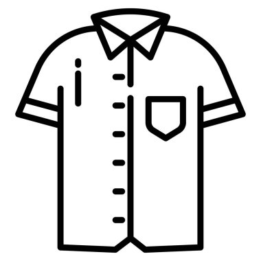 Gömlek Ağı simgesi basit vektör illüstrasyonu