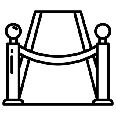 Kırmızı halıyı gösteren basit bir simge 