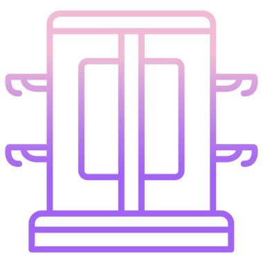 Sihirli numara kutusu simgesi, vektör illüstrasyonu  