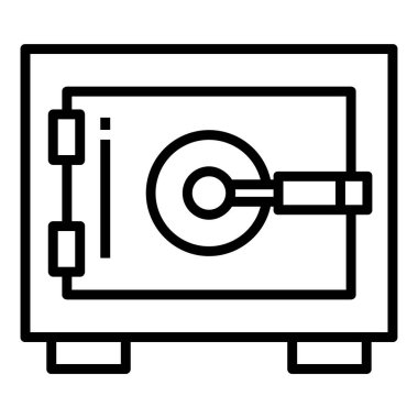 Güvenli vektör simgesi modern basit illüstrasyon