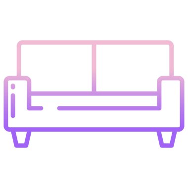 Basit vektör simgesi, Koltuk illüstrasyonu 