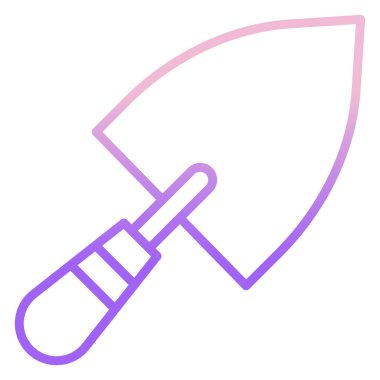 Trowel web simgesi basit vektör illüstrasyonu