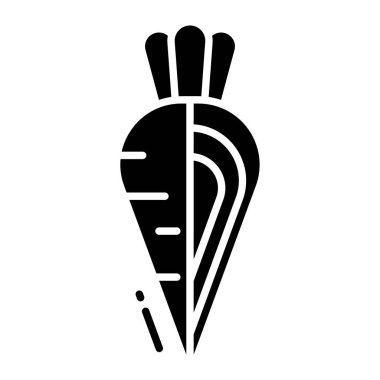 Havuç, web simgesi basit bir illüstrasyon