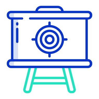 Sunum. Web simgesi basit illüstrasyon 