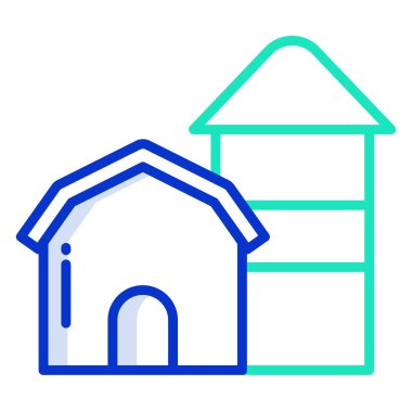 Ev. Web simgesi basit illüstrasyon