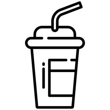 Milkshake vektör resimleme arkaplanı 