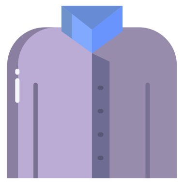 Bornoz. Web simgesi basit illüstrasyon