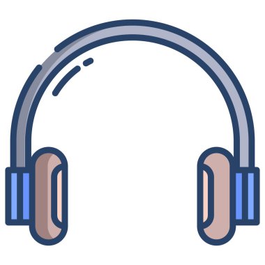 Kulaklık. Web simgesi basit tasarım