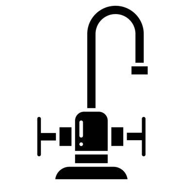 Musluk simgesi. özet vektör illüstrasyon sembolü 