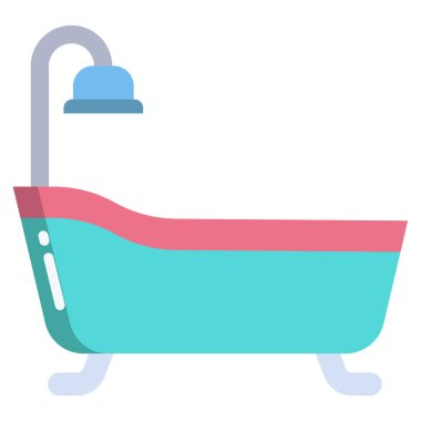  Duş web simgesi, vektör çizim 