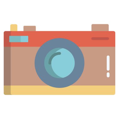 kamera web simgesi, vektör illüstrasyonu 