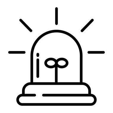 Basit vektör simgesi, Siren illüstrasyonu