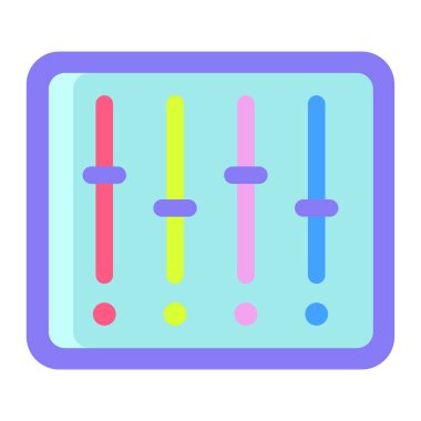 eşitleyici simge vektör illüstrasyonu