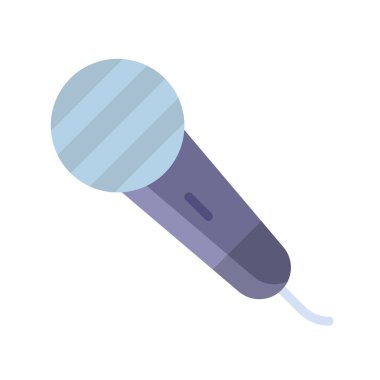 mikrofon web simgesi, vektör çizim 