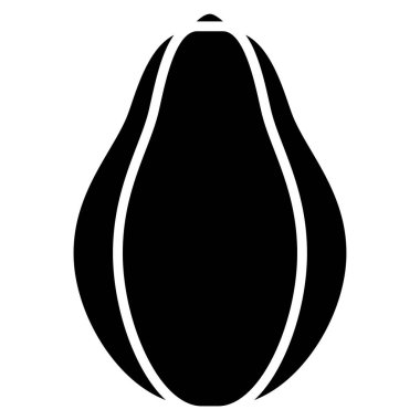 Avokado. Web simgesi basit illüstrasyon